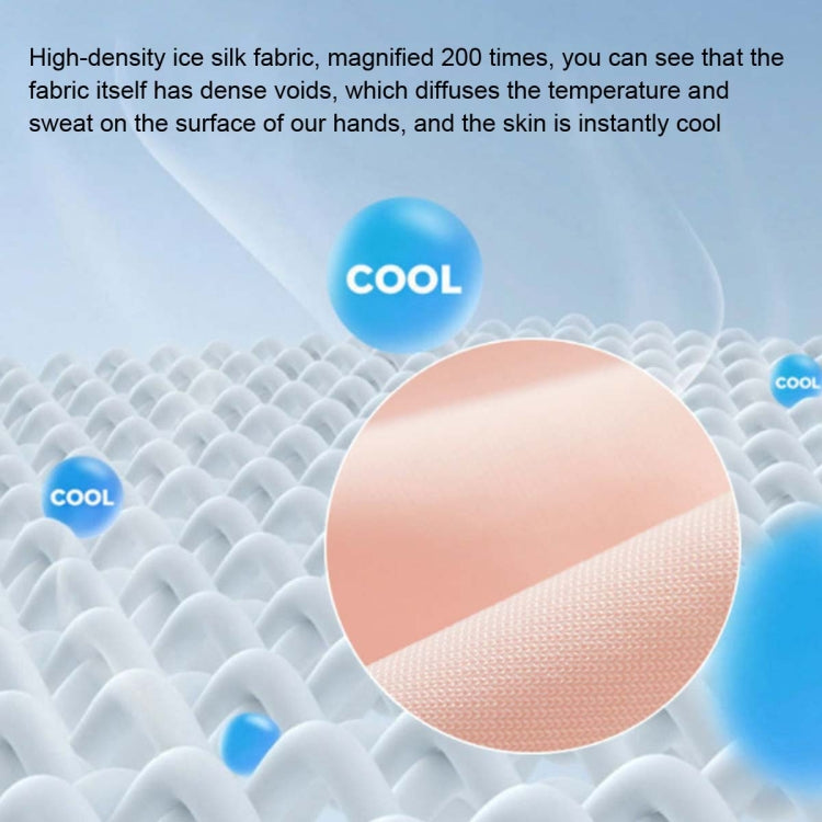 Ladies Sunscreen Gloves Half Finger Ice Silk Gloves,Style: Linked Finger(Pink) - Safety Gloves by PMC TechLife | Online Shopping South Africa | PMC TechLife | Buy Now Pay Later Mobicred