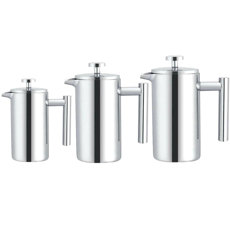 304 Stainless Steel French Pressure Coffee Pot Hand Made Tea Pot, Capacity:350ml - free shipping - PMC TechLife - Order now!