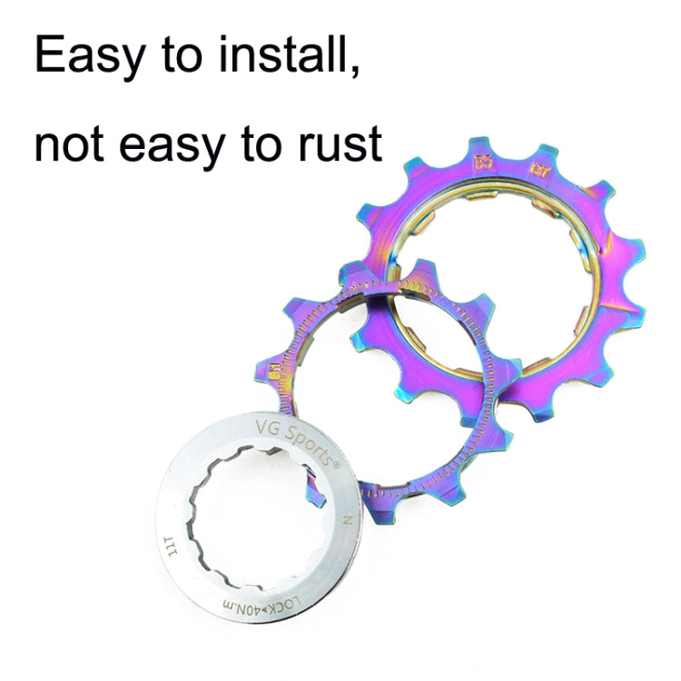 VG SPORTS Bicycle Lightweight Wear -Resistant Colorful Flywheel, Style:8 Speed 11-28T - free shipping - PMc TechLife - Order now!