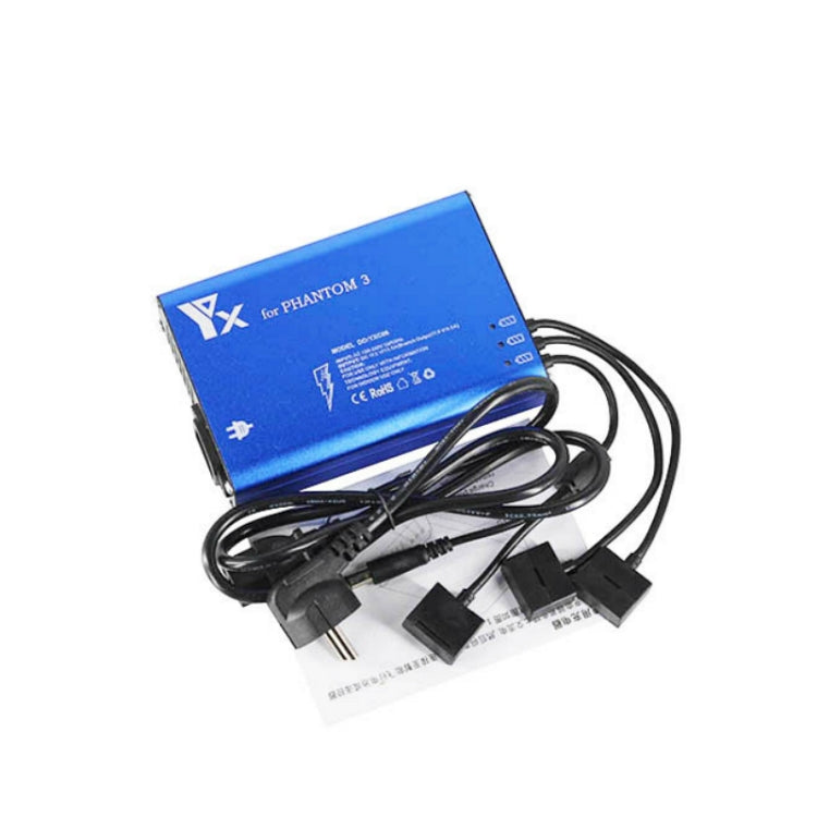 4 in 1 Parallel Power Hub Intelligent Battery Controller Charger for DJI Phantom 3 Standard SE FPV Drone, Plug Type:EU Plug - by PMC TechLife | Online Shopping South Africa | PMC TechLife