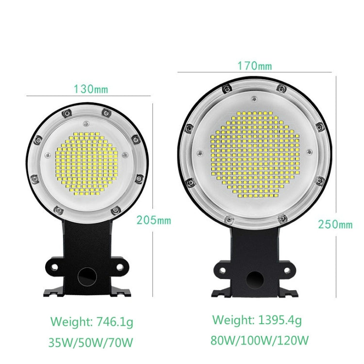 80W LED Outdoor Light Sensing IP65 Waterproof Wall Lamp Garden Courtyard Street Light(White Light) - Street Lights by PMc TechLife | Online Shopping South Africa | PMc TechLife | Buy Now Pay Later Mobicred