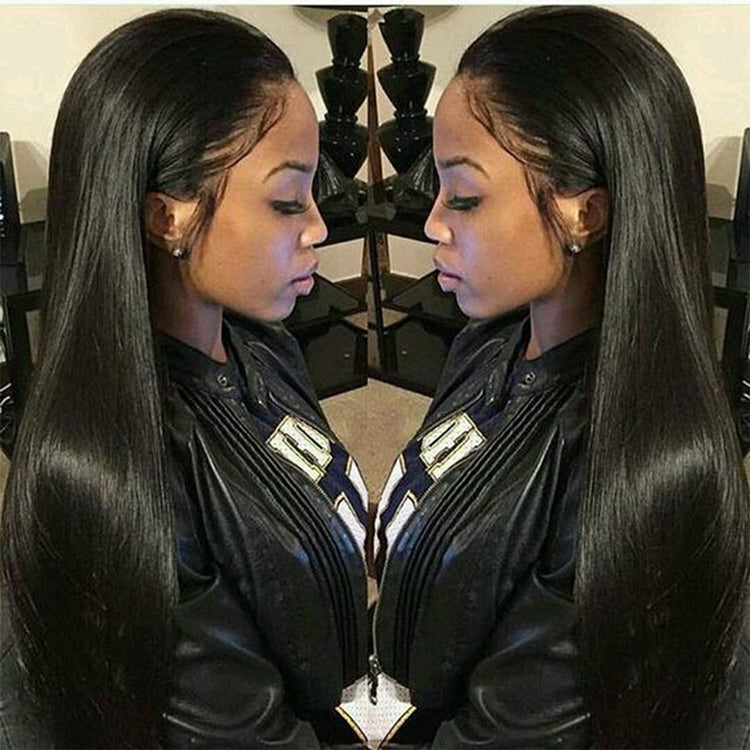 Straight Lace Front Human Hair Wigs, Stretched Length:16 inches, Style:1 - free shipping - PMC TechLife - Order now!