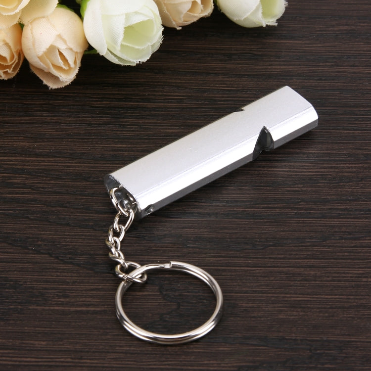 3 PCS Mini Portable 120db Double Pipe High Decibel Outdoor Camping Hiking Survival Whistle Double-frequency Emnergecy Whistle Keychain(Silver) - Emergency Tools by YYEDC | Online Shopping South Africa | PMC TechLife | Buy Now Pay Later Mobicred