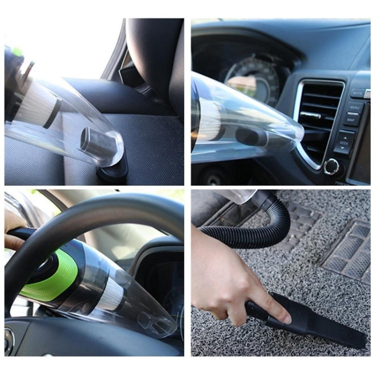 Wireless Car Vacuum Cleaner Handheld Mini Vacuum Cleaner Super Suction Wet And Dry Dual Use Portable Vacuum Cleaner(Black+Green) - Vacuum Cleaner by PMC TechLife | Online Shopping South Africa | PMC TechLife | Buy Now Pay Later Mobicred