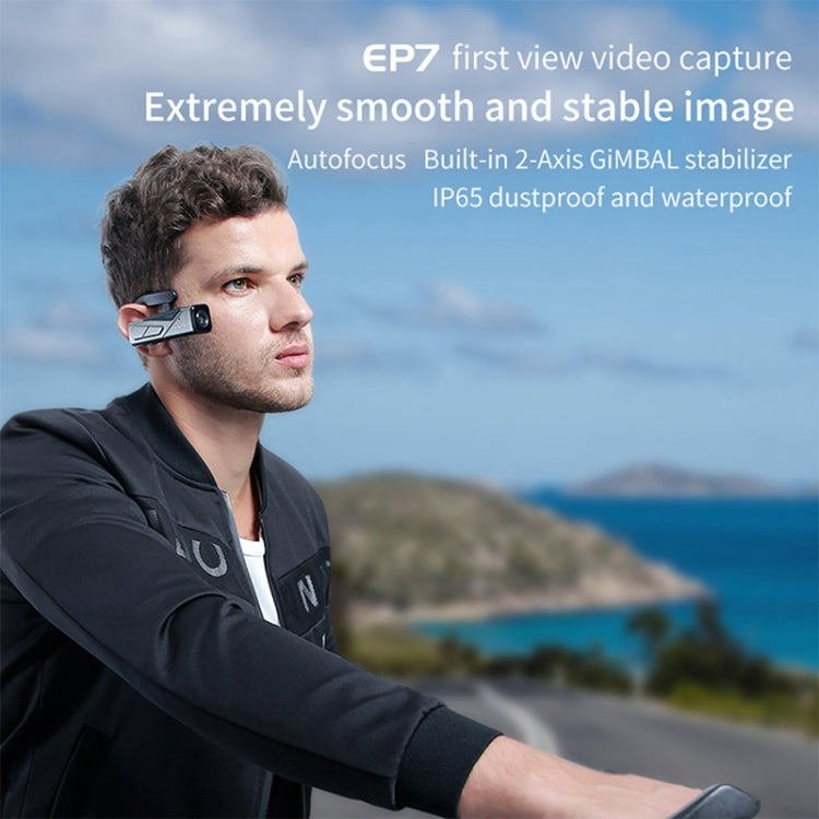 ORDRO EP7 4K Head-Mounted Auto Focus Live Video Smart Sports Camera, Style:Without Remote Control(Silver Black) - Sports Camera by PMC TechLife | Online Shopping South Africa | PMC TechLife | Buy Now Pay Later Mobicred