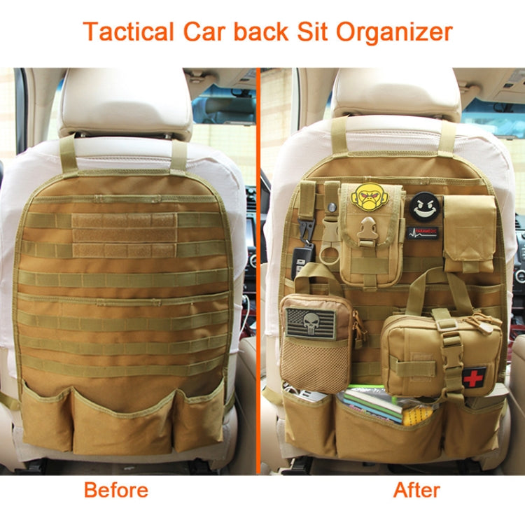 Car Seat Back Storage Hanging Bag(Sand Color) - Seat Accessories by PMC Jewellery | Online Shopping South Africa | PMC Jewellery | Buy Now Pay Later Mobicred