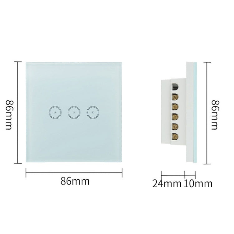 Wifi Wall Touch Panel Switch Voice Control Mobile Phone Remote Control, Model: White 1 Gang (Single Firewire Zigbee) - free shipping - PMC Jewellery - Order now!