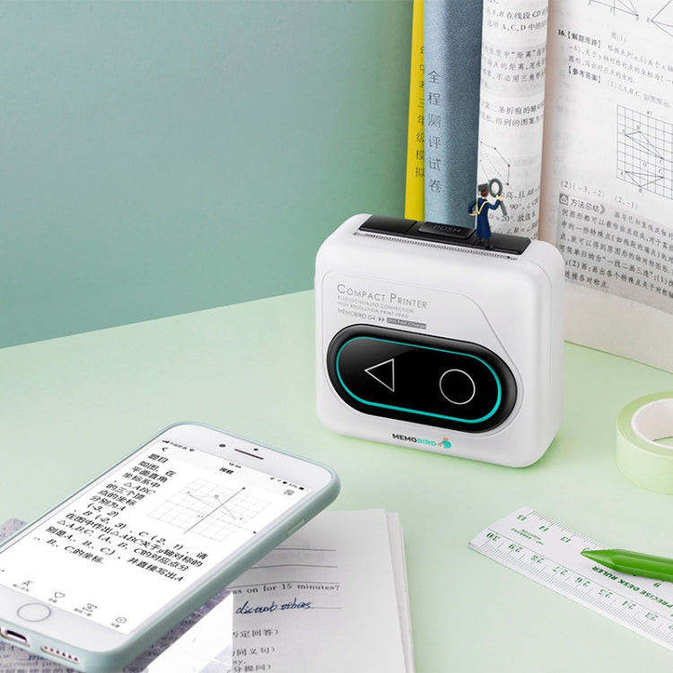 Memobird G4 Handheld Home Student Search Question Graffiti Notes Portable Bluetooth Thermal Printer(Classic White) - Receipt Printers by PMC Jewellery | Online Shopping South Africa | PMC Jewellery | Buy Now Pay Later Mobicred