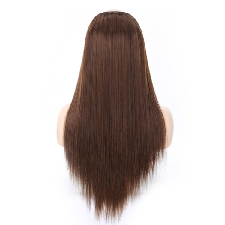 Wig Half Headgear Long Straight Hair U-Shaped Wig Headgear, Colour: 7.US-4M30# Linen - free shipping - PMC TechLife - Order now!