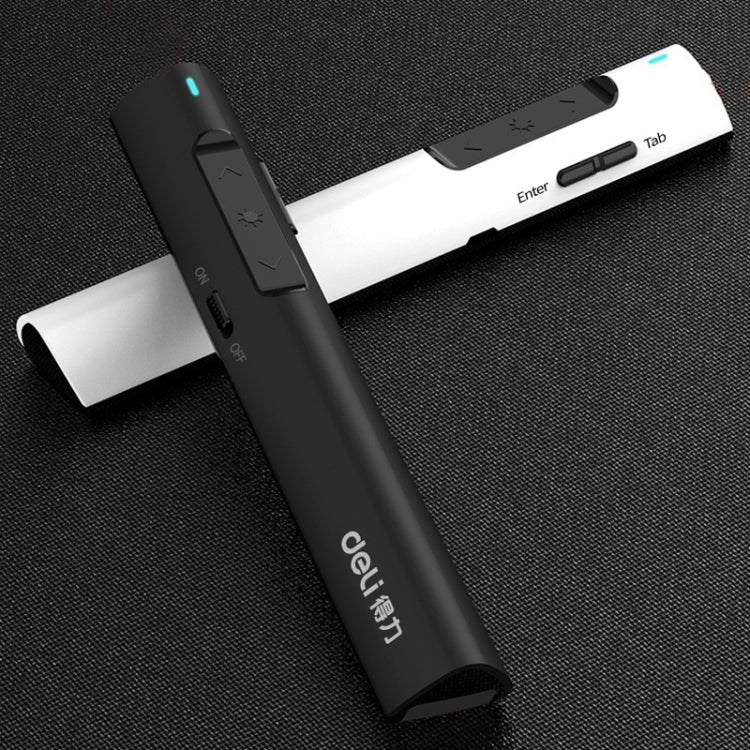 Deli 2.4G Flip Pen Business Presentation Remote Control Pen, Model: TM2801 Black (Red Light) - by Deli | Online Shopping South Africa | PMC Jewellery | Buy Now Pay Later Mobicred