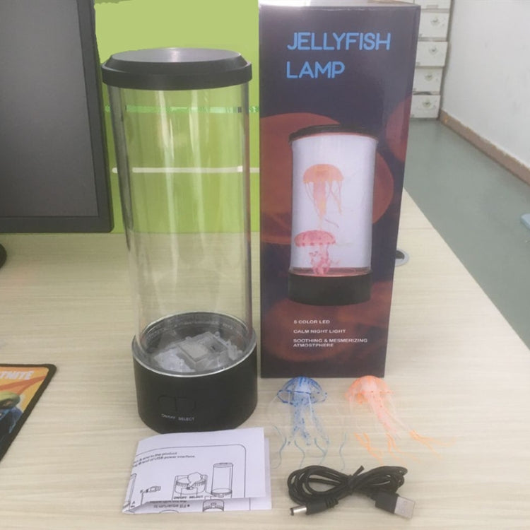 Cylindrical LED Simulation Jellyfish Light USB Powered Colorful Jellyfish Atmosphere Light - Night Lights by PMc TechLife | Online Shopping South Africa | PMc TechLife | Buy Now Pay Later Mobicred