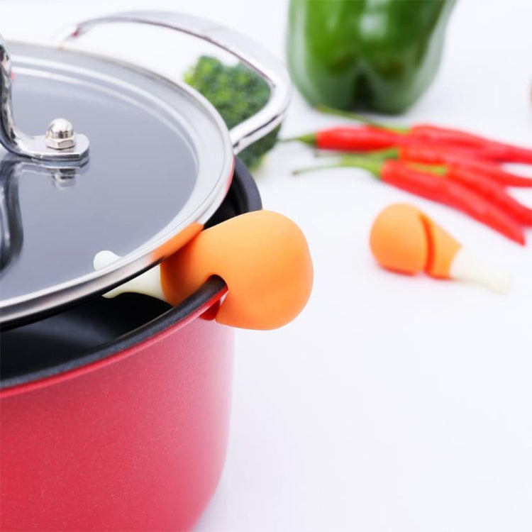 Chicken Leg Shaped Pot Lid Anti-Overflow Device Silicone Pot Lid Elevated Anti-Overflow Gadget - Gadgets by PMC TechLife | Online Shopping South Africa | PMC TechLife | Buy Now Pay Later Mobicred