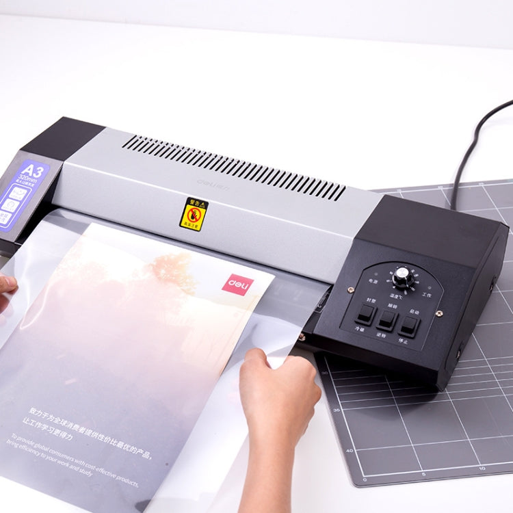 Deli 3890 Photo Laminating Machine Heat Sealing And Cold Laminating Dual-Use Laminating Machine, CN Plug - free shipping - PMC TechLife - Order now!