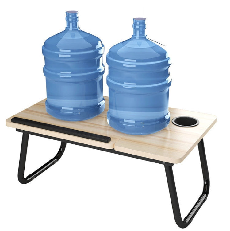 Bed Four-Speed Lifting Table Folding Laptop Desk Adjustable Dormitory Lazy Table with Cup Holder, Size: 55x32x25cm(Pink) - Laptop Stand by PMC Jewellery | Online Shopping South Africa | PMC Jewellery | Buy Now Pay Later Mobicred