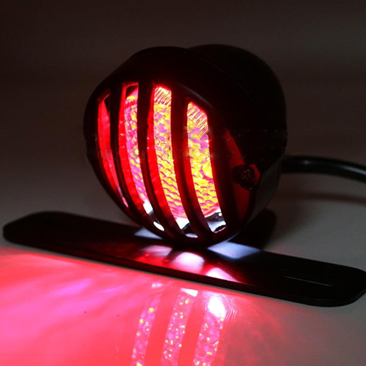 Universal Retro Waning Tail Light Motorcycle Modified Rear Tail Light Brake Light(Black) - Signal Lights by PMC TechLife | Online Shopping South Africa | PMC TechLife | Buy Now Pay Later Mobicred