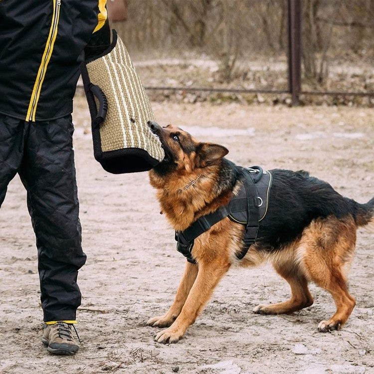 Dog Training Black-Edged Rough-Grained Jute Fluttering Sleeves Protector - Training Aids by PMC TechLife | Online Shopping South Africa | PMC TechLife | Buy Now Pay Later Mobicred