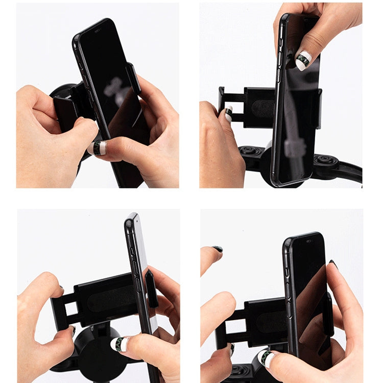 Telescopic Adjustment Live Frame Desktop Tablet Mobile Phone Bracket, Specification: K06 Three-seat (Black) - Stand by PMC TechLife | Online Shopping South Africa | PMC TechLife | Buy Now Pay Later Mobicred