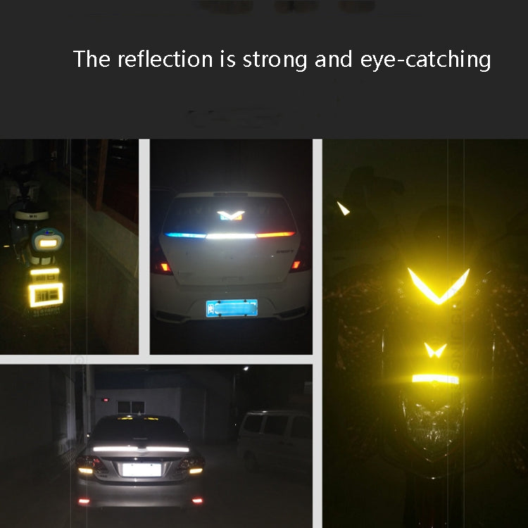 PVC Lattice Reflective Belt Generic Film Traffic Safety Facilities Anti-Collision Warning Stickers(Red White) - free shipping - PMC Jewellery - Order now!