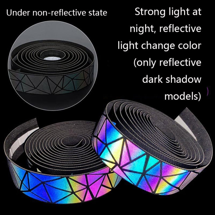 WEST BIKING Bicycle Volorful Handlebar Straps Shock Absorption PU Non-Slip Handlebar Wrap Riding Equipment(Aurora) - Bicycle Grips by WEST BIKING | Online Shopping South Africa | PMc TechLife | Buy Now Pay Later Mobicred