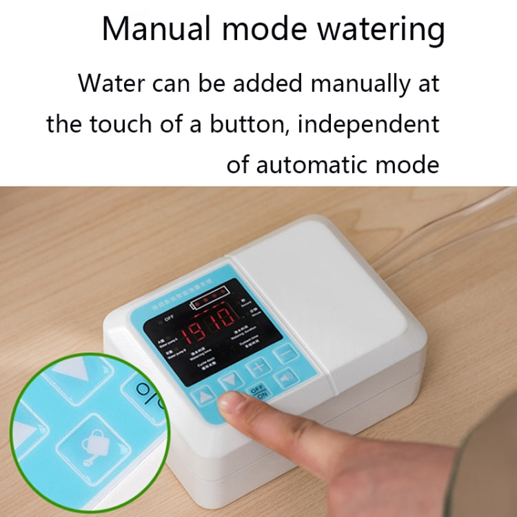G89456 Solar Intelligent Voice Timing Automatic Flower Watering Device Lazy Plant Dripper, Specification: Double Pump 20 Sets Drop 15M Tube(White) - free shipping - PMc TechLife - Order now!