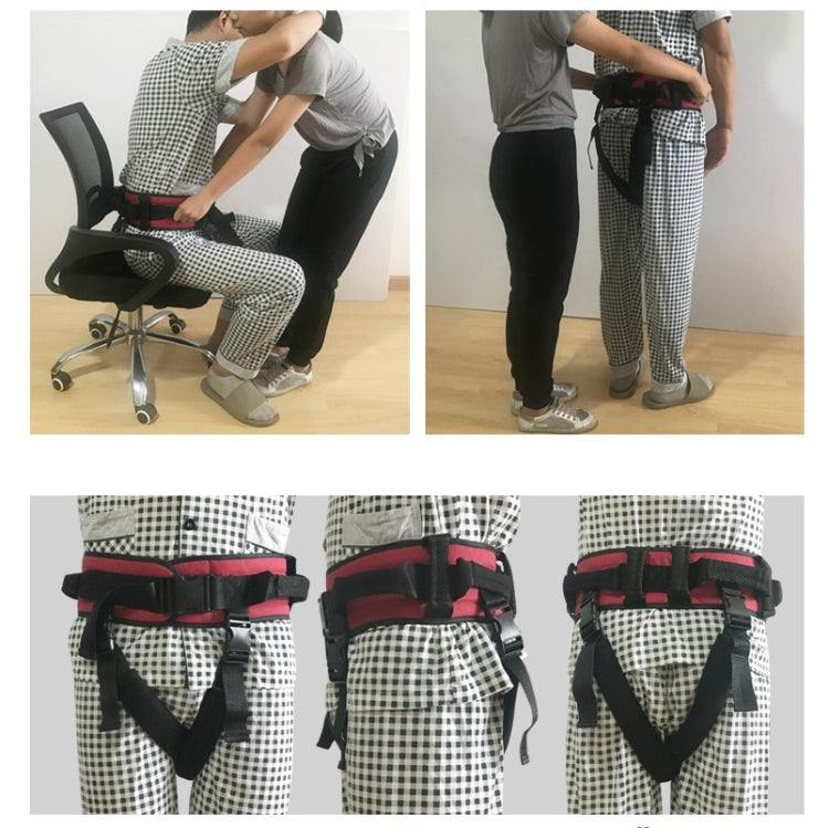 Adult Toddler Belt Anti-Fall Get Up And Shift Belt, Specification: L(Red Black) - free shipping - PMC TechLife - Order now!