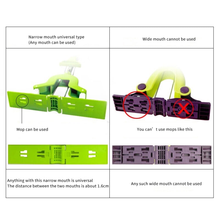 2 PCS 28cm Half-Fold Narrow Mouth Universal Mop Sponge Tape Head Replacement Fittings(Yellow) - Sponges, Cloths & Brushes by PMC TechLife | Online Shopping South Africa | PMC TechLife