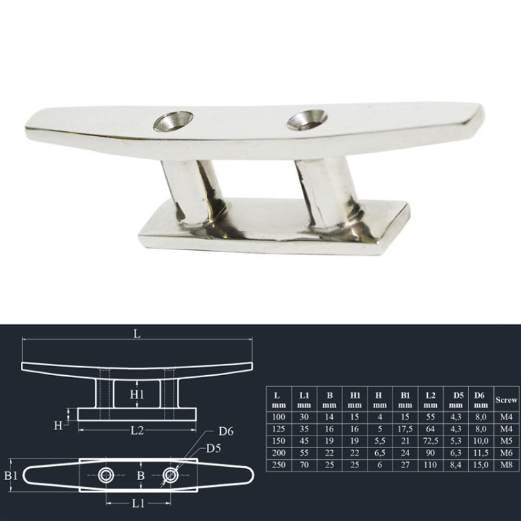 316 Stainless Steel Siamese Mooring Bollard For Marine Boat Yacht, Specification: 4 inch - Marine Accessories & Parts by PMC TechLife | Online Shopping South Africa | PMC TechLife | Buy Now Pay Later Mobicred