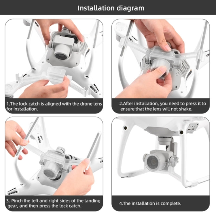 Camera Gimbal Lock Buckle Lock Holder Protection Cover For DJI Phantom 4 Pro - by PMC TechLife | Online Shopping South Africa | PMC TechLife | Buy Now Pay Later Mobicred