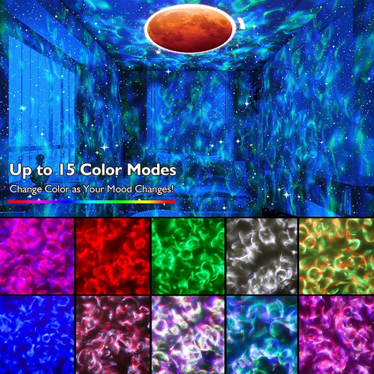 DQ-M3 LED Rotating Starry Sky Light Bluetooth Music Planets Ocean Projector Support TF Card,Style: USB Powered(Black) - Novelty Lighting by PMC TechLife | Online Shopping South Africa | PMC TechLife | Buy Now Pay Later Mobicred