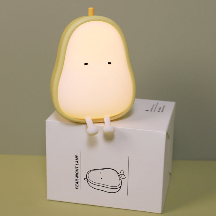 Pear Shape Night Light Silicone Soft Bedroom Warm Light LED Night Light(Warm White Light) - free shipping - PMc TechLife - Order now!