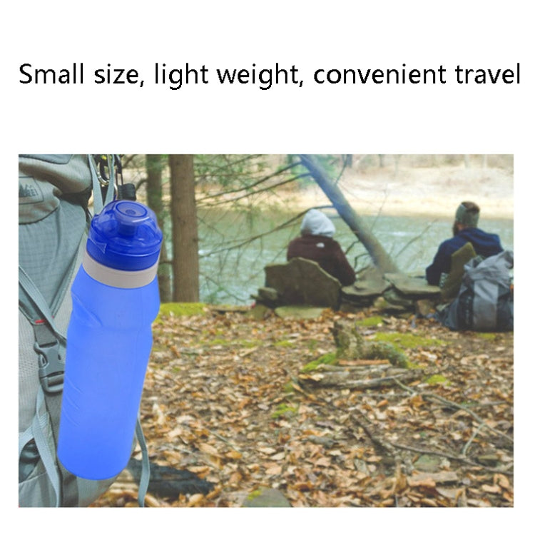 XC-282 600ml Silicone Folding Cup Out Camping Cycling Sports Kettle(Blue) - Kettles by PMC TechLife | Online Shopping South Africa | PMC TechLife | Buy Now Pay Later Mobicred
