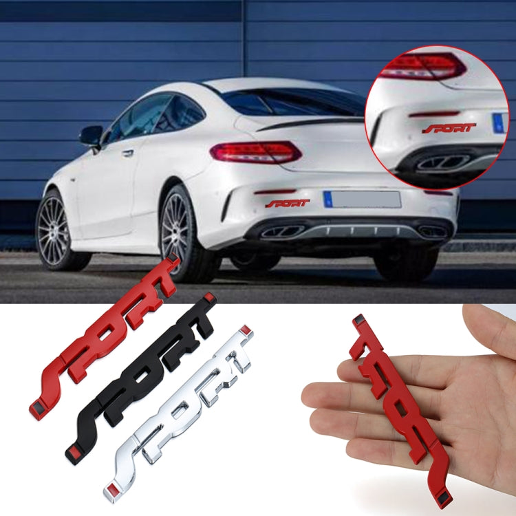 6 PCS Metal 3D Stereo Car Sticker Modified Sport Tail Sticker Body Sticker(Black) - 3D Creative Stickers by PMC TechLife | Online Shopping South Africa | PMC TechLife | Buy Now Pay Later Mobicred