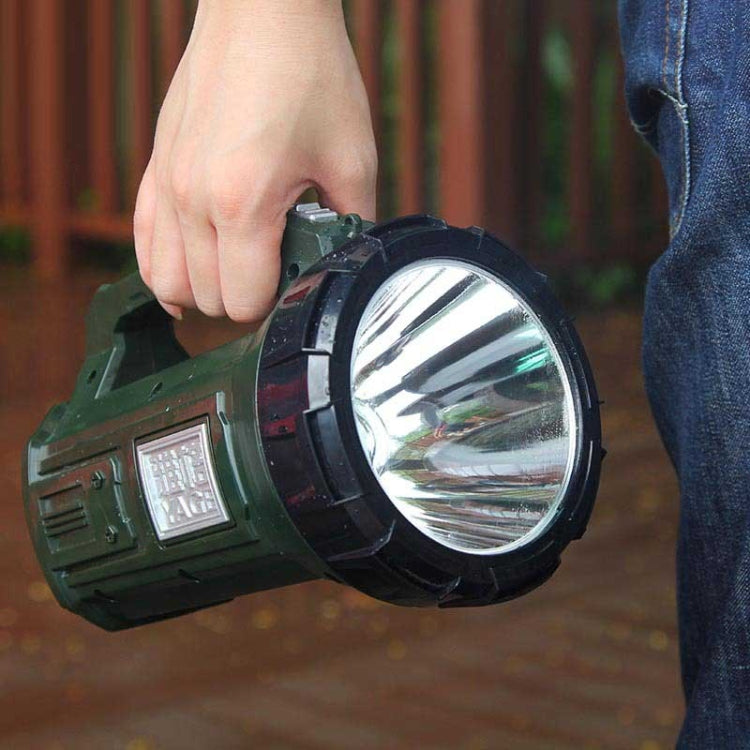 YAGE 5701 10W LED Strong Light Long-Range Searchlight Outdoor Lighting Rechargeable Flashlight, CN Plug(Ink Green) - LED Flashlight by YAGE | Online Shopping South Africa | PMc TechLife | Buy Now Pay Later Mobicred