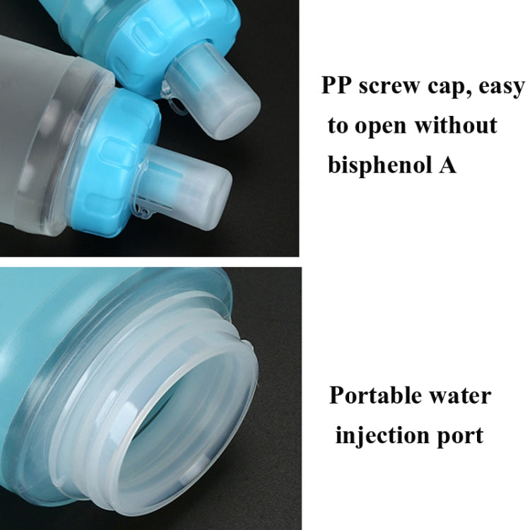 AFISHTOUR TPU Outdoor Sports Soft Water Bag Marathon Water Bottle Folding Water Bag, Capacity: 400ml (Transparent) - free shipping - PMC TechLife - Order now!