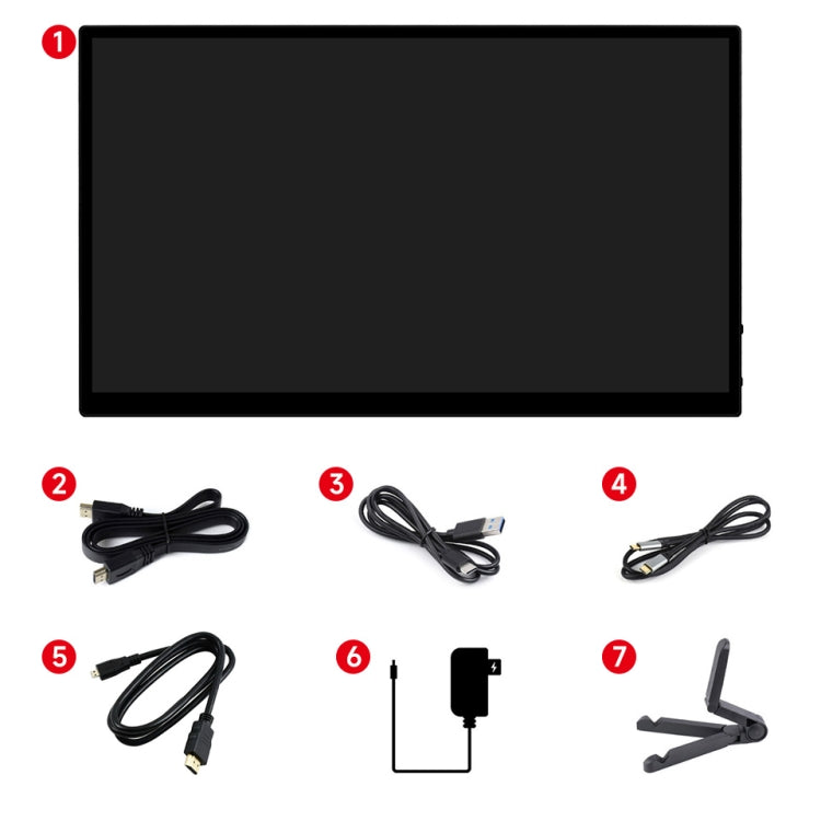 Waveshare 13.3 Inch 2K 2560×1440 HDMI/Type-C Display Interface AMOLED Touch Display(EU Plug) - free shipping - PMC Jewellery - Order now!