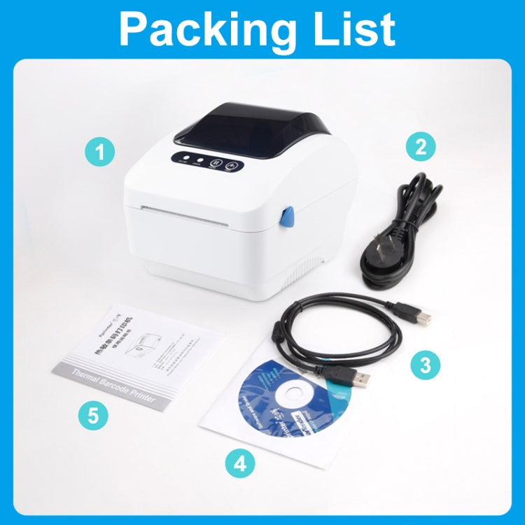 Xprinter XP-320B 80mm Thermal Barcode Supermarket Cashier Label Printer, Spec: USB(EU Plug) - free shipping - PMC TechLife - Order now!