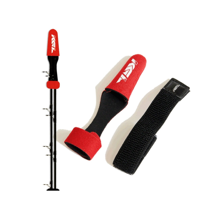 Fish Rod Protective Cover High Elasticity Pole Guard Cap + Lashing Strap Set(Red) - Fishing Rods & Accessories by PMC TechLife | Online Shopping South Africa | PMC TechLife | Buy Now Pay Later Mobicred