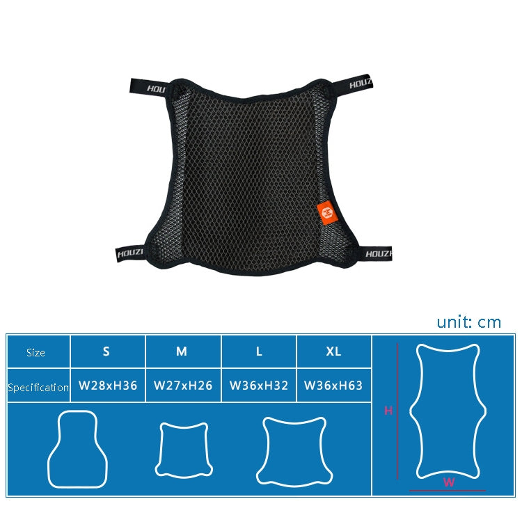 HOUZHI MTZT1010 Motorcycle Sun Insulation Cushion 3D Grid Breathable Sweating Cool Seat Cover, Style: Single Layer XL - Seat Covers by PMC TechLife | Online Shopping South Africa | PMC TechLife | Buy Now Pay Later Mobicred