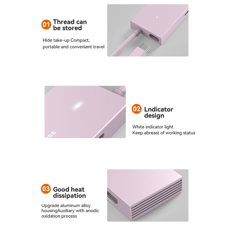 Blueendless 4K60Hz + Data Port Type-C Docking Station USB3.0 Splitter, Spec: 6-in-1 Gray - free shipping - PMC Jewellery - Order now!