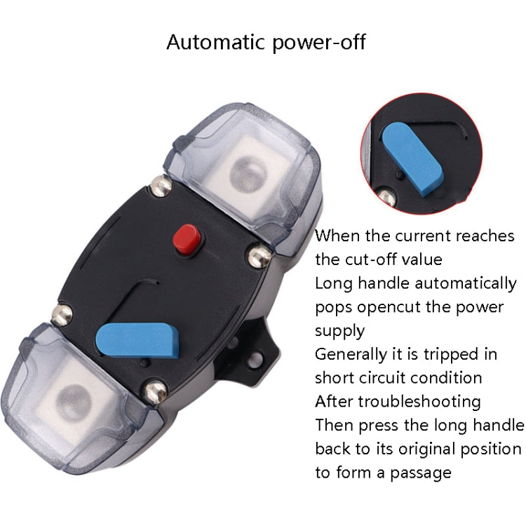 CB8 Car Route Yacht Ship Audio Refit Automatic Circuit Breaker Power Circuit Protection Insurance Switch, Specification: 80A - Fuse by PMC TechLife | Online Shopping South Africa | PMC TechLife | Buy Now Pay Later Mobicred