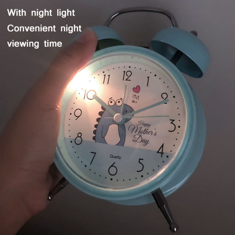 Student Cute Style Bell Alarm Clock Bedside Mute Clock With Light Specification��� Y34 3 Inch (Beige) - Alarm Clocks by PMc TechLife | Online Shopping South Africa | PMc TechLife | Buy Now Pay Later Mobicred