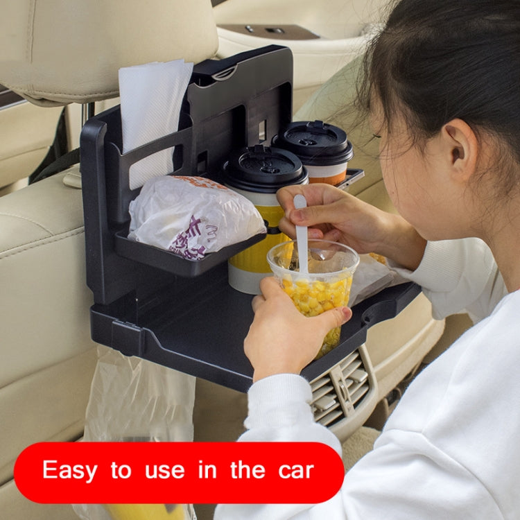 Car Seat Back Sundries And Beverage Storage Tray(Black) - Car Drink Holders by PMc TechLife | Online Shopping South Africa | PMc TechLife | Buy Now Pay Later Mobicred