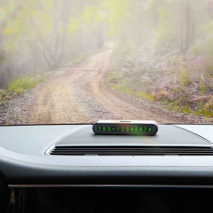 2 PCS One-Click Automatic Hiding Temporary Parking Signs For Cars(Black - Green Numbers) - Parking Card by PMC TechLife | Online Shopping South Africa | PMC TechLife | Buy Now Pay Later Mobicred