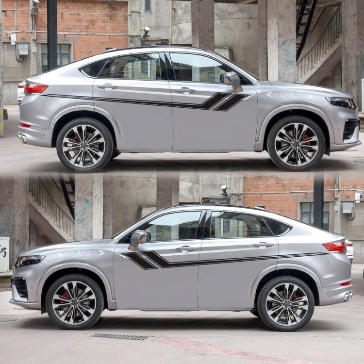 D-716 Car Striped Vinyl Body Stickers Personalized Modification Car Sticker(Black) - Decorative Sticker by PMC TechLife | Online Shopping South Africa | PMC TechLife | Buy Now Pay Later Mobicred