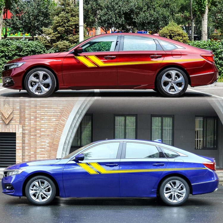 D-716 Car Striped Vinyl Body Stickers Personalized Modification Car Sticker(Yellow) - Decorative Sticker by PMC TechLife | Online Shopping South Africa | PMC TechLife | Buy Now Pay Later Mobicred