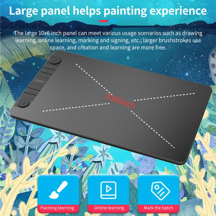 VEIKK VK1060PRO Digital Tablet Hand-Painted Board Electronic Drawing Board Can Connected To Mobile Phone - free shipping - PMC TechLife - Order now!