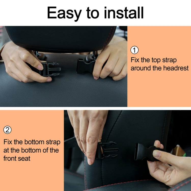 2 PCS Car Seat Back Hanging Bag Oxford Cloth Storage Bag(Black) - Seat Accessories by PMC TechLife | Online Shopping South Africa | PMC TechLife | Buy Now Pay Later Mobicred