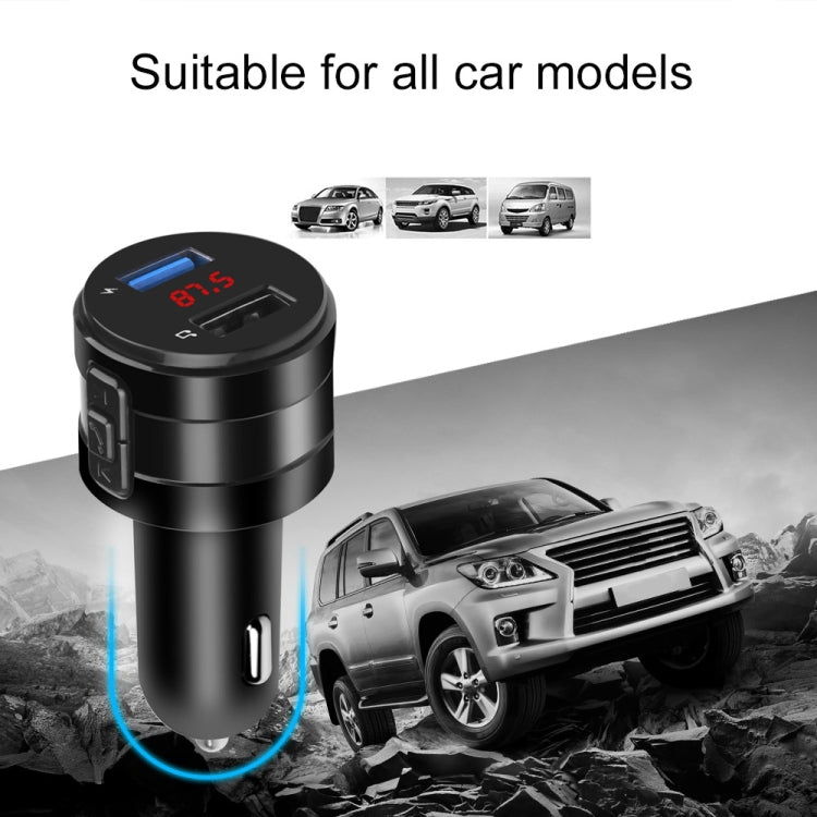 X20 Black Car Bluetooth Handsfree Car FM Transmitter Music Player Car Charger - Bluetooth Car Kits by PMC TechLife | Online Shopping South Africa | PMC TechLife | Buy Now Pay Later Mobicred