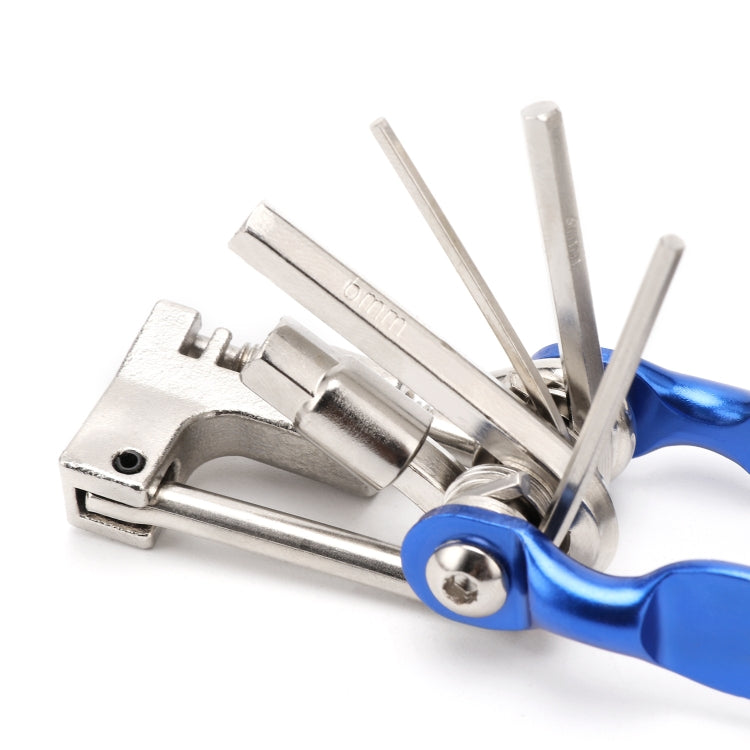 BG-9835D Bicycle Multi-Function Maintenance Curved 11 In 1 Tool Mountain Highway Bike With Interception Machine Combination Tool(blue) - Maintenance tools by PMc TechLife | Online Shopping South Africa | PMc TechLife | Buy Now Pay Later Mobicred