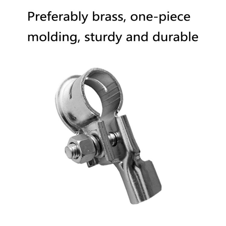 1 Pair T007 Brass Plating Tin Car Battery Pile Head Battery Terminal Connector Cable Junction Head - Booster Cable & Clip by PMC TechLife | Online Shopping South Africa | PMC TechLife | Buy Now Pay Later Mobicred